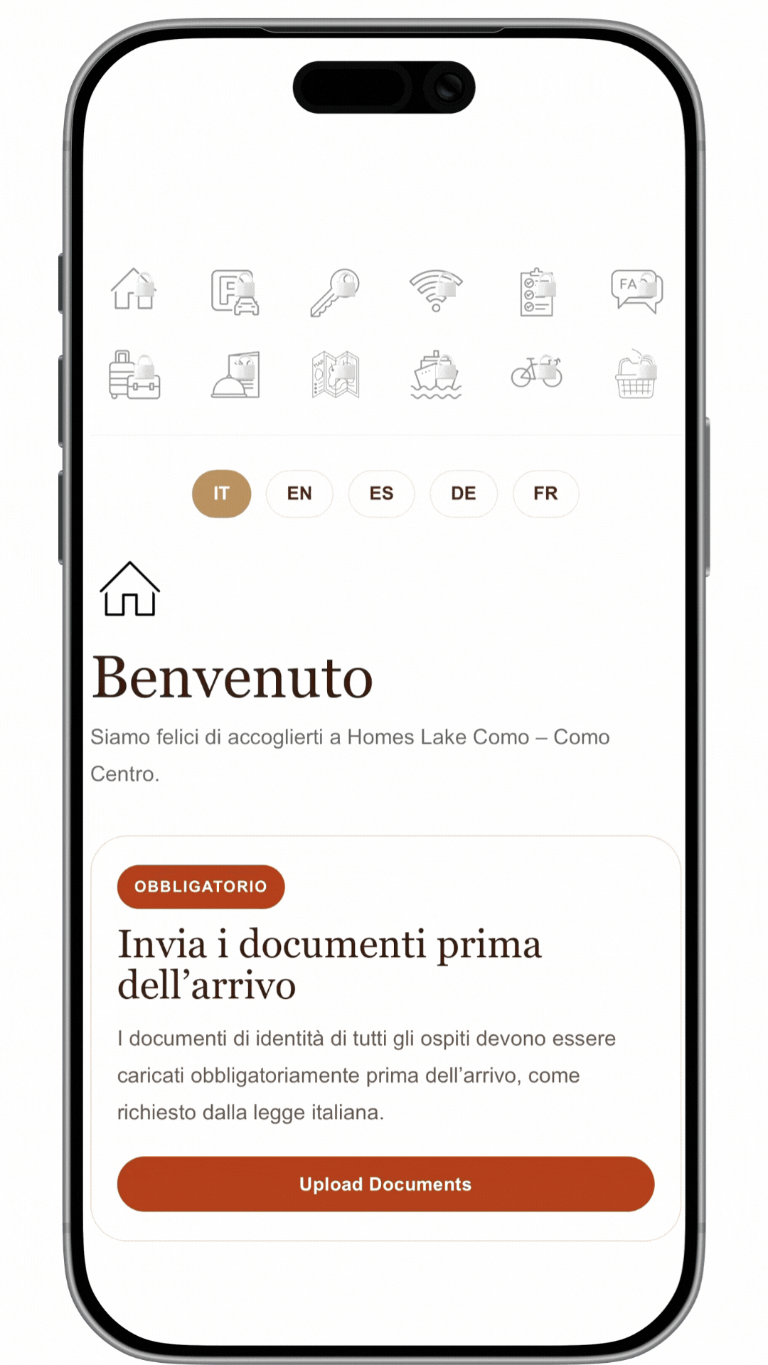 Digital Guest Welcome demo GIF