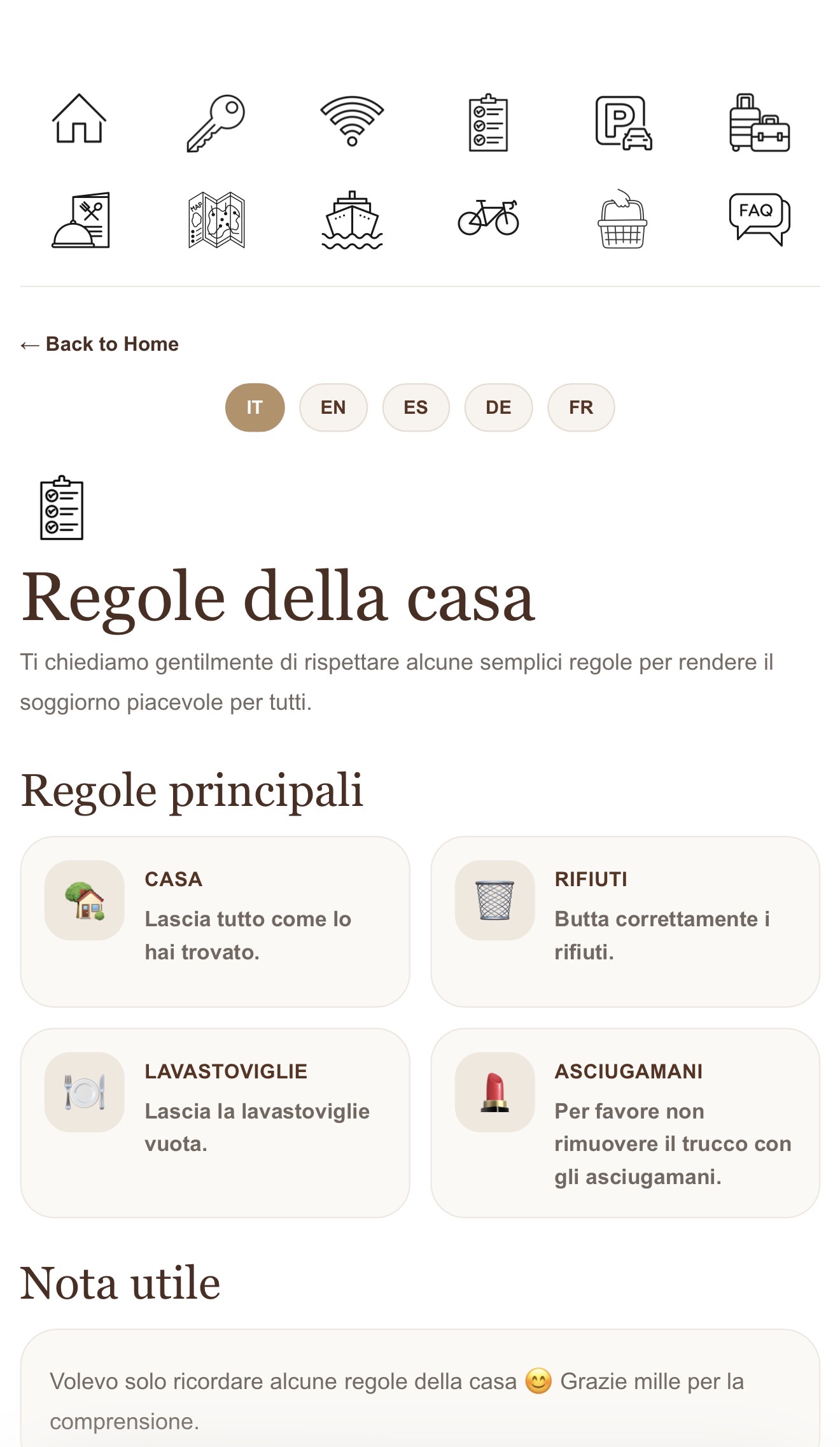 Regole della casa